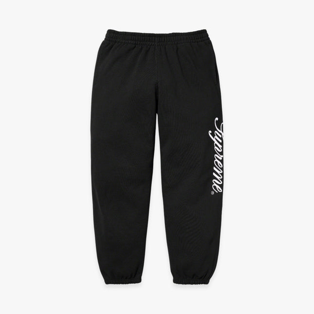 Supreme Sweatpant 'Raised Script' Black (FW23) - SOLE SERIOUSS (1)