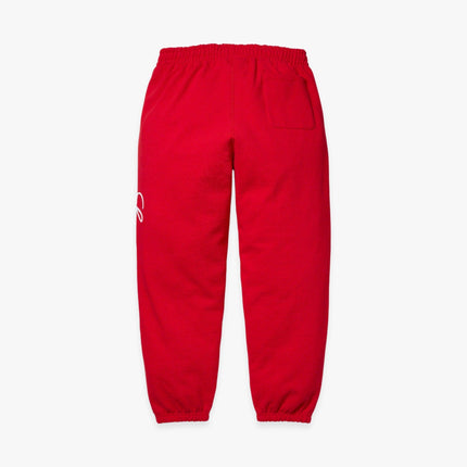 Supreme Sweatpant 'Raised Script' Red (FW23) - SOLE SERIOUSS (2)