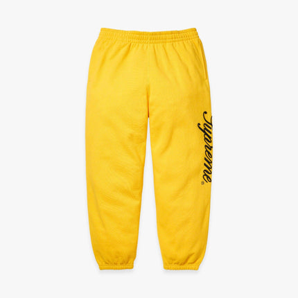 Supreme Sweatpant 'Raised Script' Yellow (FW23) - SOLE SERIOUSS (1)