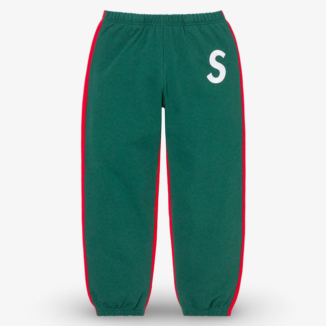 Supreme Sweatpant 'S Logo Split' Dark Green (FW21) - SOLE SERIOUSS (1)