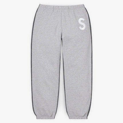 Supreme Sweatpant 'S Logo Split' Heather Grey (FW21) - SOLE SERIOUSS (1)