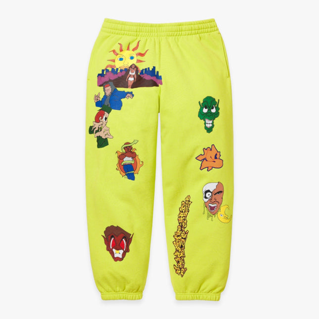 Supreme Sweatpant 'Sunrise' Acid Green (FW23) - SOLE SERIOUSS (1)