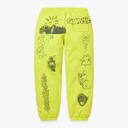 Supreme Sweatpant 'Sunrise' Acid Green (FW23) - SOLE SERIOUSS (2)