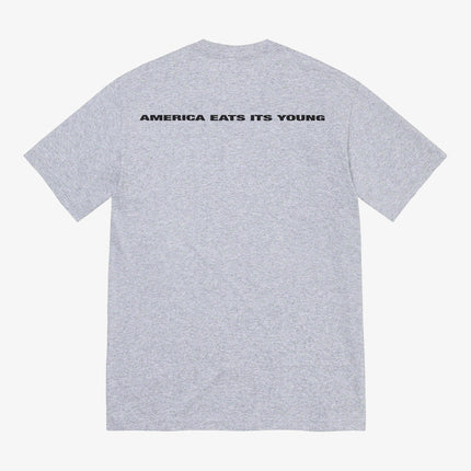 Supreme Tee 'America Eats Its Young' Heather Grey (FW21) - SOLE SERIOUSS (2)