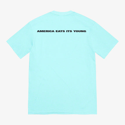 Supreme Tee 'America Eats Its Young' Turquoise (FW21) - SOLE SERIOUSS (2)