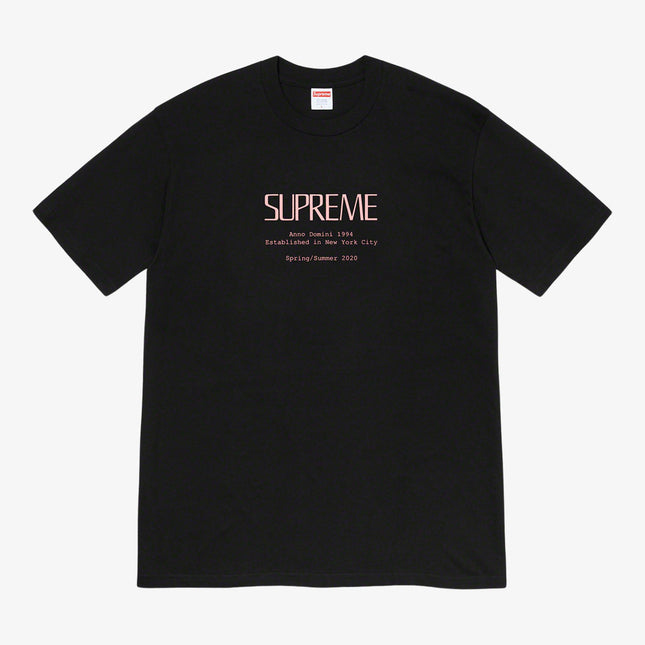 Supreme Tee 'Anno Domini' Black (SS20) - SOLE SERIOUSS (1)