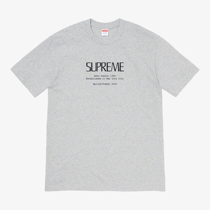 Supreme Tee 'Anno Domini' Heather Grey (SS20) - SOLE SERIOUSS (1)