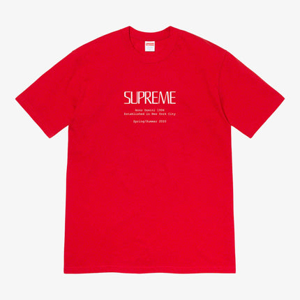 Supreme Tee 'Anno Domini' Red (SS20) - SOLE SERIOUSS (1)