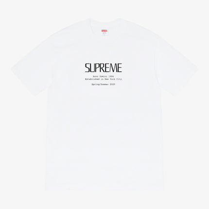 Supreme Tee 'Anno Domini' White (SS20) - SOLE SERIOUSS (1)