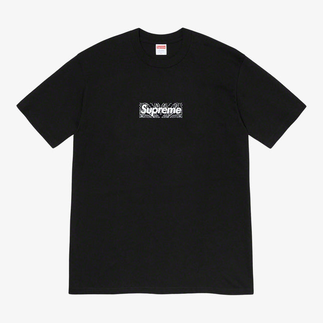 Supreme Tee 'Bandana Box Logo' Black (FW19) - SOLE SERIOUSS (1)