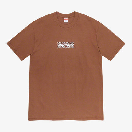 Supreme Tee 'Bandana Box Logo' Brown (FW19) - SOLE SERIOUSS (1)