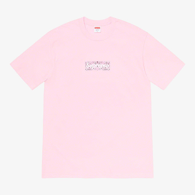 Supreme Tee 'Bandana Box Logo' Light Pink (FW19) - SOLE SERIOUSS (1)