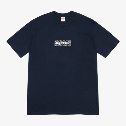 Supreme Tee 'Bandana Box Logo' Navy (FW19) - SOLE SERIOUSS (1)