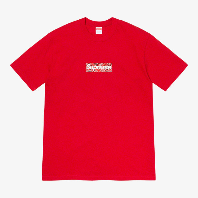 Supreme Tee 'Bandana Box Logo' Red (FW19) - SOLE SERIOUSS (1)