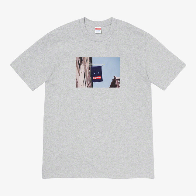 Supreme Tee 'Banner' Heather Grey (FW19) - SOLE SERIOUSS (1)