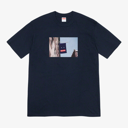 Supreme Tee 'Banner' Navy (FW19) - SOLE SERIOUSS (1)