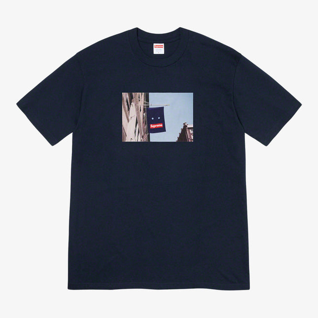 Supreme Tee 'Banner' Navy (FW19) - SOLE SERIOUSS (1)