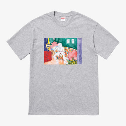 Supreme Tee 'Bedroom' Heather Grey (FW18) - SOLE SERIOUSS (1)