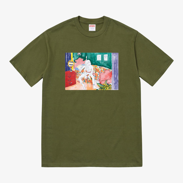 Supreme Tee 'Bedroom' Olive (FW18) - SOLE SERIOUSS (1)