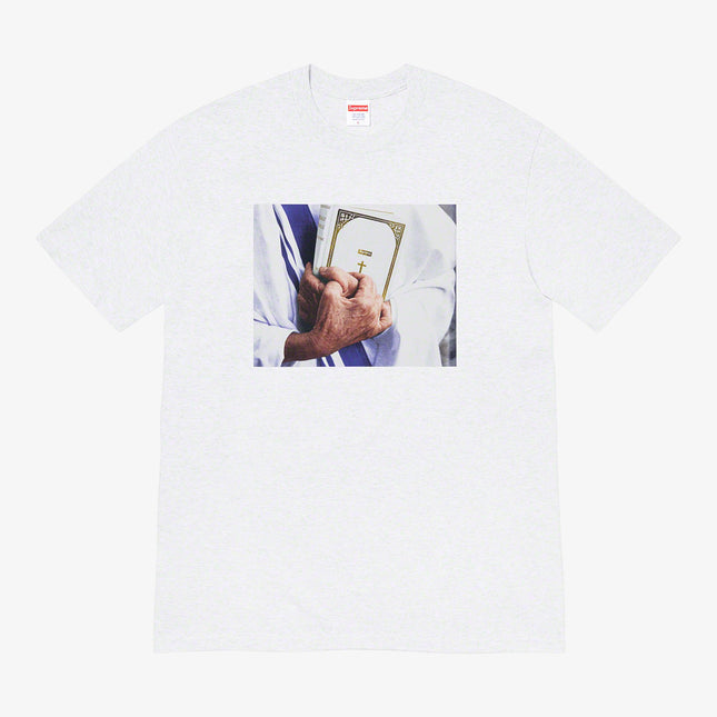 Supreme Tee 'Bible' Ash Grey (FW19) - SOLE SERIOUSS (1)