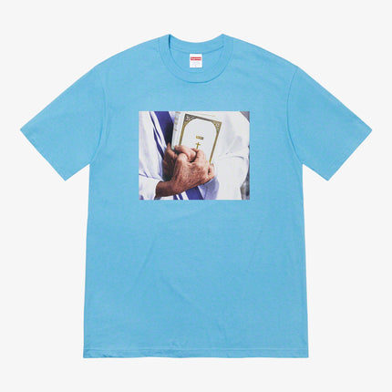 Supreme Tee 'Bible' Light Slate (FW19) - SOLE SERIOUSS (1)