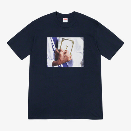 Supreme Tee 'Bible' Navy (FW19) - SOLE SERIOUSS (1)