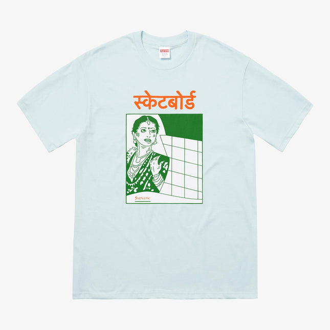 Supreme Tee 'Bombay' Pale Blue (FW18) - SOLE SERIOUSS (1)