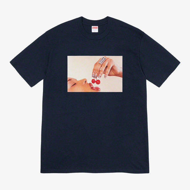 Supreme Tee 'Cherries' Navy (SS20) - SOLE SERIOUSS (1)