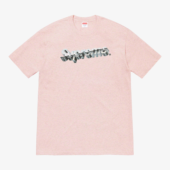 Supreme Tee 'Chrome Logo' Heather Pink (SS20) - SOLE SERIOUSS (1)