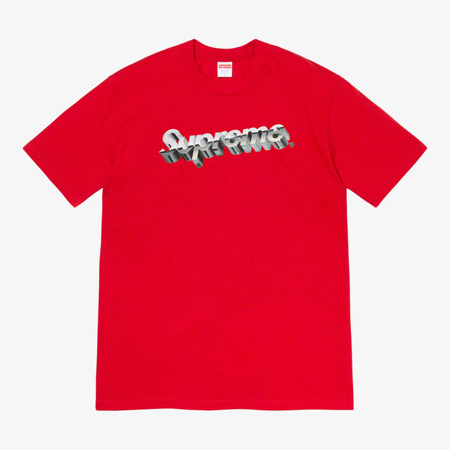 Supreme Tee 'Chrome Logo' Red (SS20) - SOLE SERIOUSS (1)