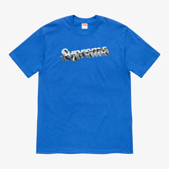 Supreme Tee 'Chrome Logo' Royal (SS20) - SOLE SERIOUSS (1)