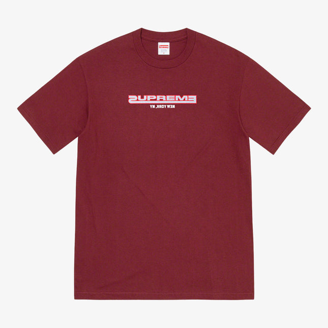 Supreme Tee 'Connected' Burgundy (FW21) - SOLE SERIOUSS (1)