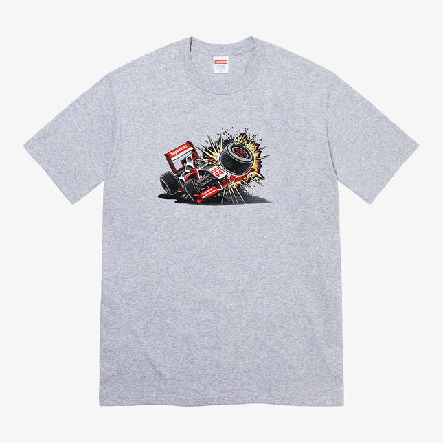 Supreme Tee 'Crash' Heather Grey (FW21) - SOLE SERIOUSS (1)