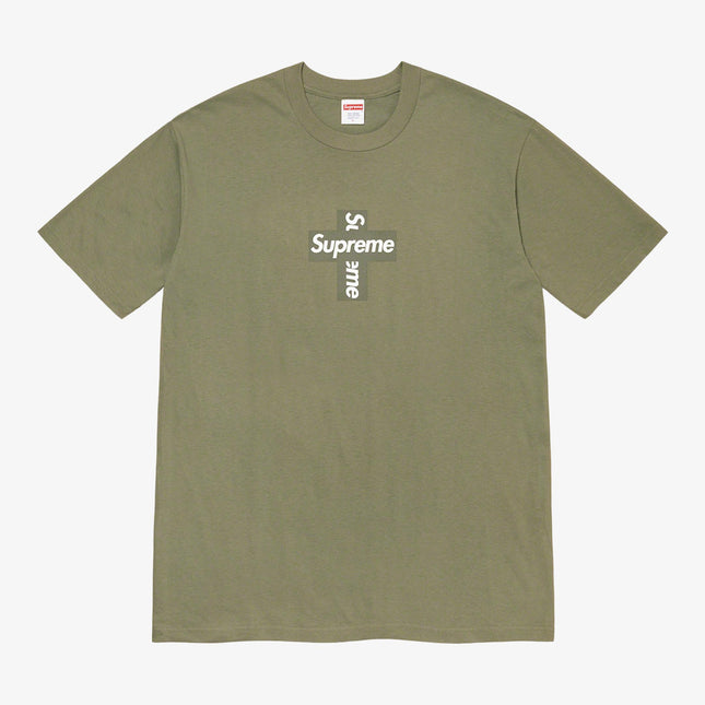 Supreme Tee 'Cross Box Logo' Light Olive FW20 - Atelier-lumieres Cheap Sneakers Sales Online (1)