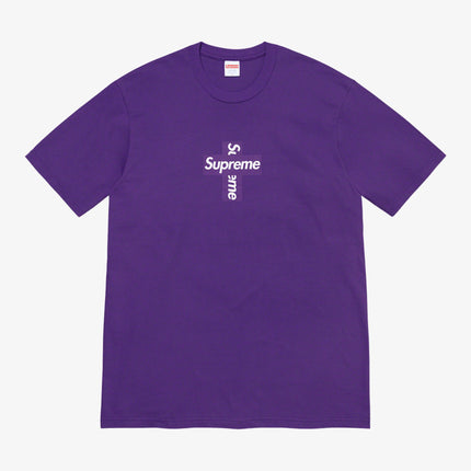 Supreme Tee 'Cross Box Logo' Purple (FW20) - SOLE SERIOUSS (1)