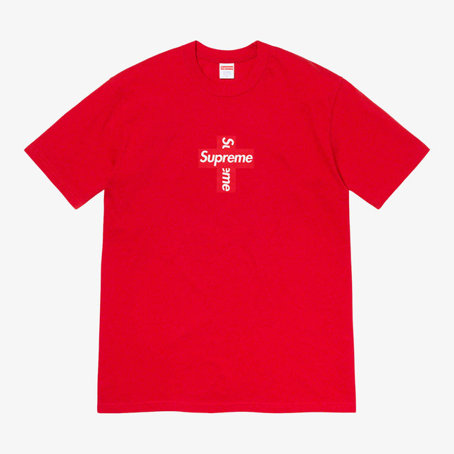 Supreme Tee 'Cross Box Logo' Red (FW20) - SOLE SERIOUSS (1)