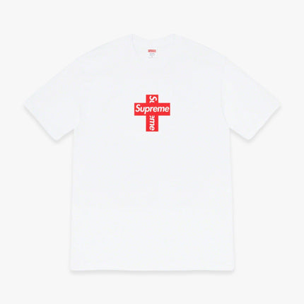 Supreme Tee 'Cross Box Logo' White (FW20) - SOLE SERIOUSS (1)