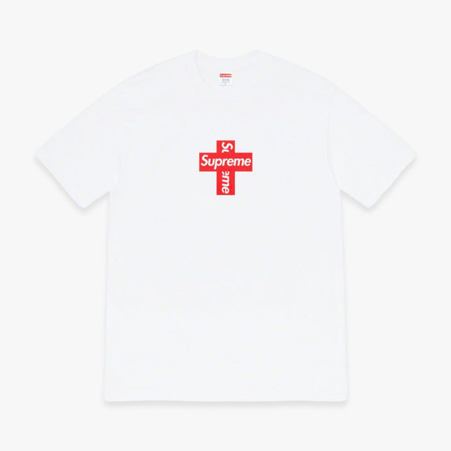 Supreme Tee 'Cross Box Logo' White (FW20) - SOLE SERIOUSS (1)