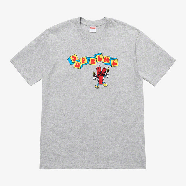 Supreme Tee 'Dynamite' Heather Grey (SS19) - SOLE SERIOUSS (1)