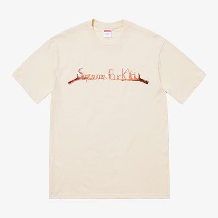 Supreme Tee 'Fuck You' Natural FW18 - SOLE SERIOUSS (1)