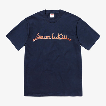 Supreme Tee 'Fuck You' Navy (FW18) - SOLE SERIOUSS (1)