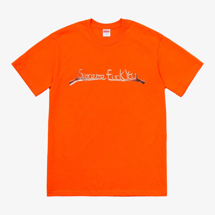 Supreme Tee 'Fuck You' Orange (FW18) - SOLE SERIOUSS (1)