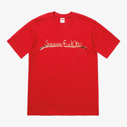 Supreme Tee 'Fuck You' Red (FW18) - SOLE SERIOUSS (1)