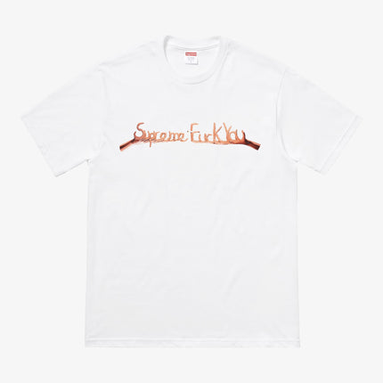 Supreme Tee 'Fuck You' White (FW18) - SOLE SERIOUSS (1)