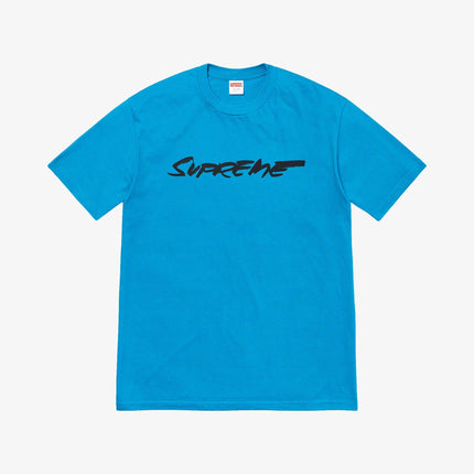 Supreme Tee 'Futura Logo' Tee Bright Slate (FW20) - SOLE SERIOUSS (1)