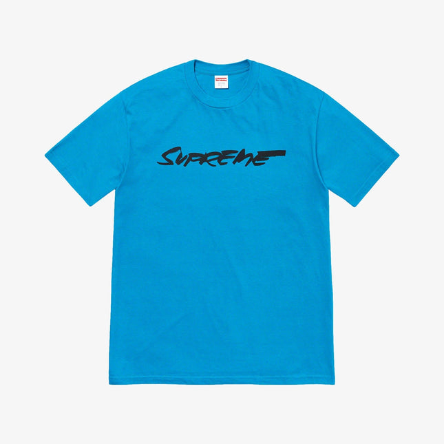 Supreme Tee 'Futura Logo' Tee Bright Slate (FW20) - SOLE SERIOUSS (1)