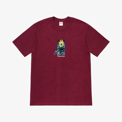 Supreme Tee 'Ghost Rider' Burgundy (SS19) - SOLE SERIOUSS (1)