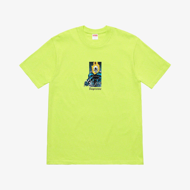 Supreme Tee 'Ghost Rider' Neon Green (SS19) - SOLE SERIOUSS (1)