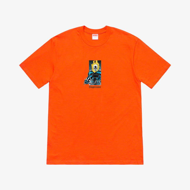 Supreme Tee 'Ghost Rider' Orange (SS19) - SOLE SERIOUSS (1)