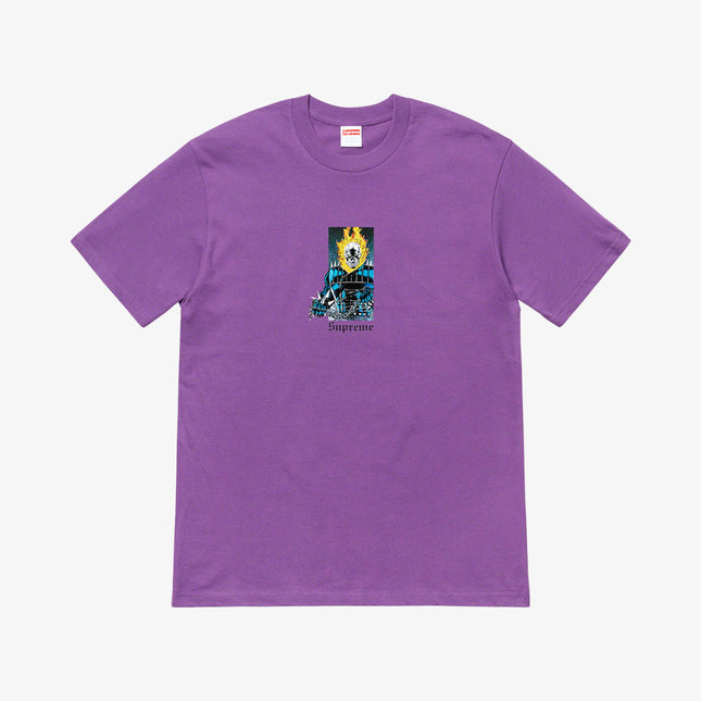 Supreme Tee 'Ghost Rider' Purple (SS19) - SOLE SERIOUSS (1)